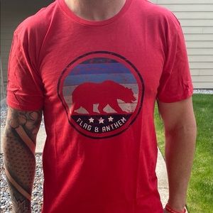 Brand New! Men’s Flags and Anthem shirt